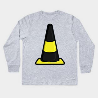 Bee aware cone Kids Long Sleeve T-Shirt